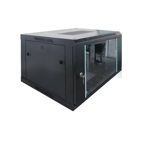 6U Network Cabinet - Locking Glass Door Front Panel